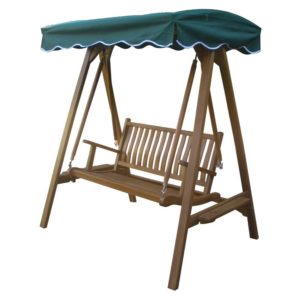 Garden Swing Bench With Stand And Canopy